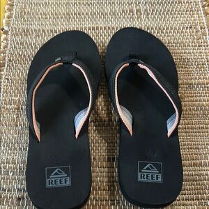 Reef Black and Coral Flip Flops